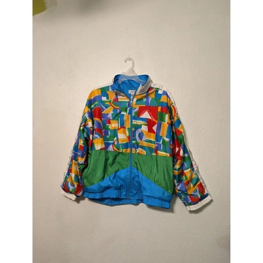 Colorful Geometric Women's Jacket - Picture 13 of 16